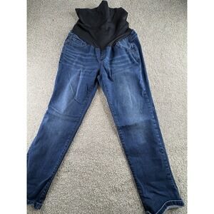 a:glow Maternity Jeans Medium Stretch Denim Over Belly Panel Pregnancy